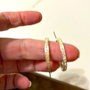 Classy and classic silver hoops